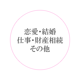 恋愛・結婚・仕事・その他